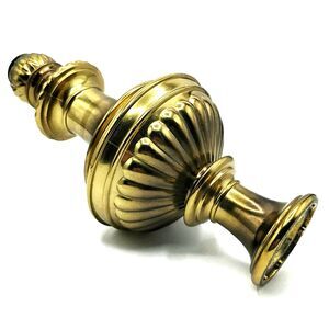 Vintage Falkenstein Brass Lamp Base – 12.5" Ornate Fluted Hollywood Regency